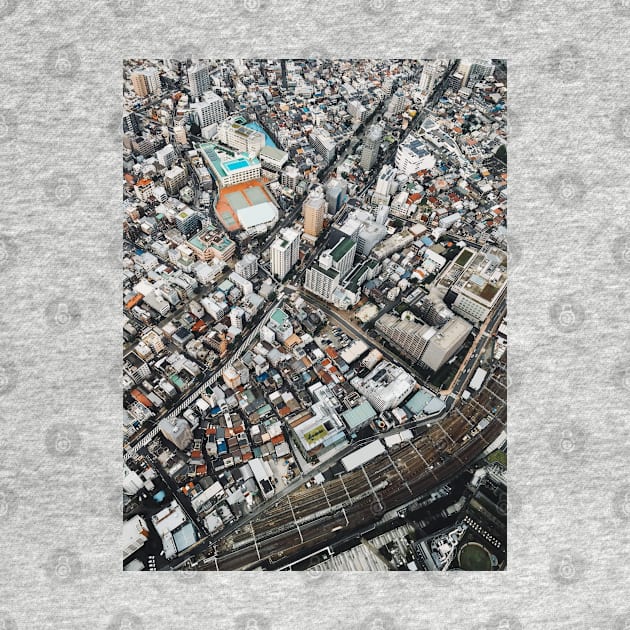 Tokyo Cityscape From Above by visualspectrum